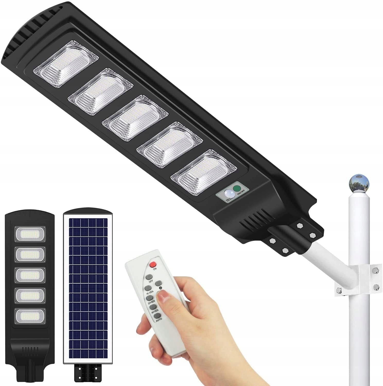 Pouličné svietidlo DDK 800 W 80000 lm, solárne napájanie